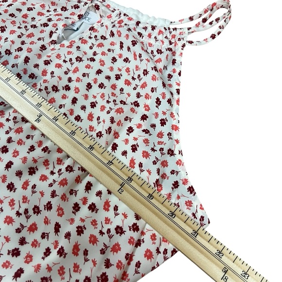Market & Spruce Women’s XXL Red/ Cream Floral Sleeveless Woven Tank Top NWT - Picture 11 of 11